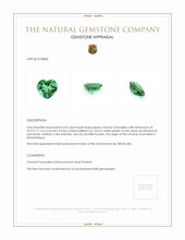 4.55 Ct. Chrome Tourmaline from Mozambique Appraisal