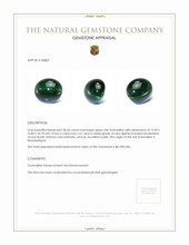 28.64 Ct. Star Tourmaline from Mozambique Appraisal