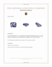 1.14 Ct. Purple Spinel from Ceylon (Sri Lanka) Appraisal