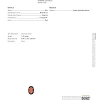 1.29 Ct. Almandine Garnet from Madagascar Scan Report