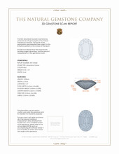 1.29 Ct. Almandine Garnet from Madagascar 3 D Scan Report