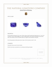 5.25 Ct. Tanzanite from Tanzania Appraisal
