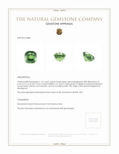 1.45 Ct. Demantoid Garnet from Madagascar Appraisal