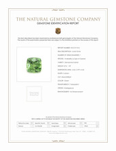 1.39 Ct. Demantoid Garnet from Madagascar Scan Report