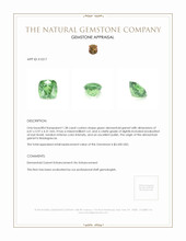 1.38 Ct. Demantoid Garnet from Madagascar Appraisal