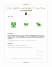 1.34 Ct. Demantoid Garnet from Madagascar Appraisal