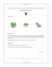 1.30 Ct. Demantoid Garnet from Madagascar Appraisal