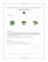 1.34 Ct. Demantoid Garnet from Madagascar Appraisal