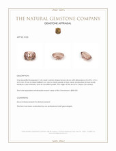 1.45 Ct. Brown Zircon from Ceylon (Sri Lanka) Appraisal