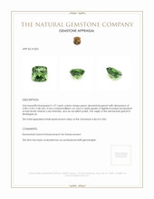 1.27 Ct. Demantoid Garnet from Madagascar Appraisal