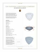 0.24 Ct. Zircon from Malawi 3 D Scan Report