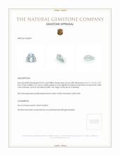 0.33 Ct. Zircon from Malawi Appraisal