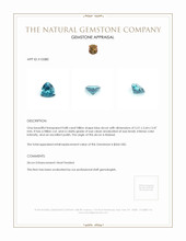 0.88 Ct. Zircon from Malawi Appraisal