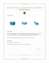 3.69 Ct. Zircon from Malawi Appraisal