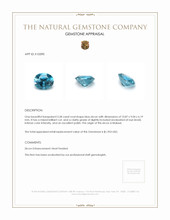 5.58 Ct. Zircon from Malawi Appraisal