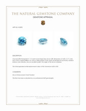 1.13 Ct. Zircon from Malawi Appraisal