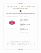 0.54 Ct. Pink Tourmaline from Mozambique Scan Report
