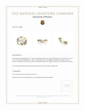 4.71 Ct. Yellow Zircon from Ceylon (Sri Lanka) Appraisal