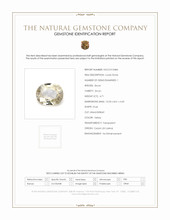 4.71 Ct. Yellow Zircon from Ceylon (Sri Lanka) Scan Report