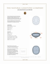 4.71 Ct. Yellow Zircon from Ceylon (Sri Lanka) 3 D Scan Report