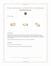 3.45 Ct. Zircon from Tanzania Appraisal