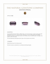 2.39 Ct. Purple Spinel from Ceylon (Sri Lanka) Appraisal