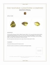 4.42 Ct. Chrysoberyl from Ceylon (Sri Lanka) Appraisal