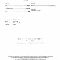 3.03 Ct. Spinel from Ceylon (Sri Lanka) Scan Report
