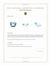 4.55 Ct. Aquamarine from Ceylon (Sri Lanka) Appraisal