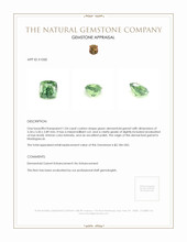 1.04 Ct. Demantoid Garnet from Madagascar Appraisal