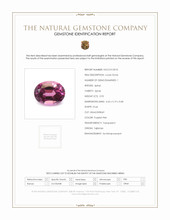 0.95 Ct. Purplish Pink Spinel from Tajikistan Scan Report