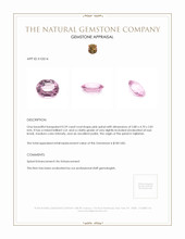 0.59 Ct. Spinel from Tajikistan Appraisal