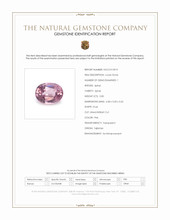 0.85 Ct. Pink Spinel from Tajikistan Scan Report