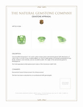 1.02 Ct. Demantoid Garnet from Madagascar Appraisal