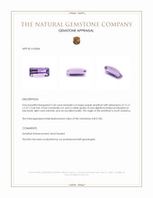 2.50 Ct. Purple Amethyst from South America Appraisal