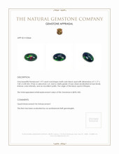 1.97 Ct. Cabochon Black Opal from Ethiopia Appraisal