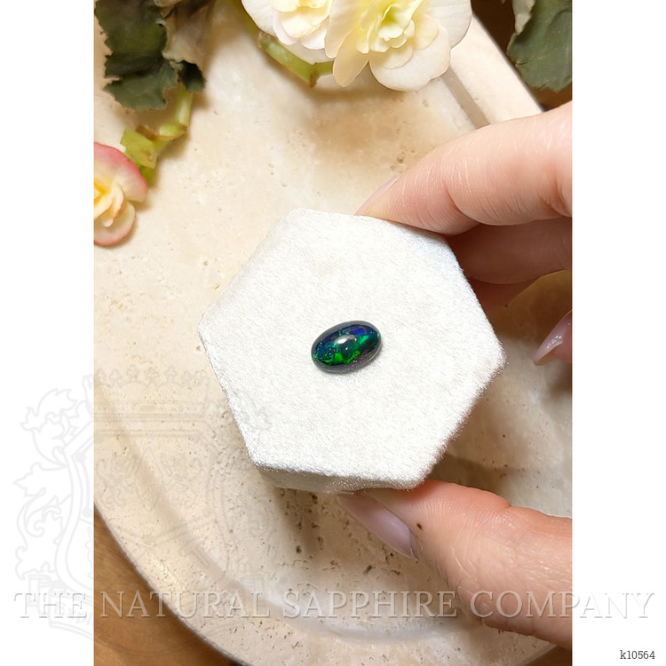 1.97 Ct. Cabochon Black Opal from Ethiopia