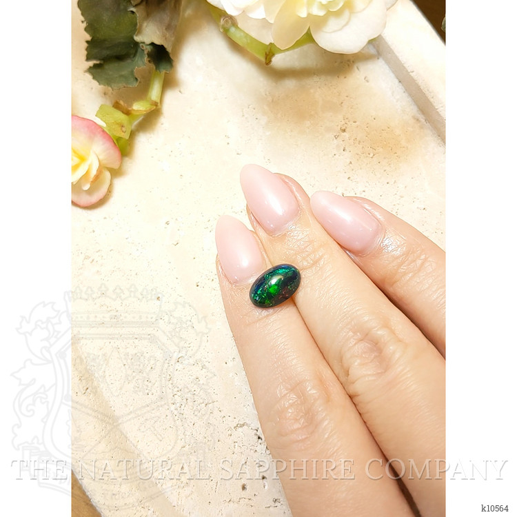 1.97 Ct. Cabochon Black Opal from Ethiopia