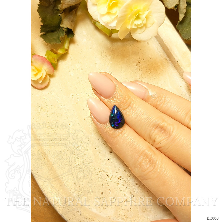 1.77 Ct. Cabochon Black Opal from Australia