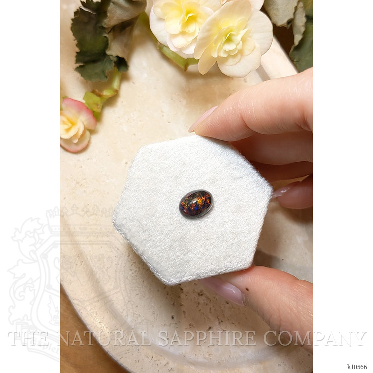 2.00 Ct. Cabochon Black Opal from Ethiopia