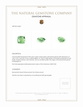 0.98 Ct. Demantoid Garnet from Madagascar Appraisal