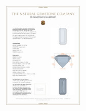 1.27 Ct. Aquamarine from Mozambique 3 D Scan Report