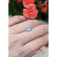 1.30 Ct. Aquamarine from Mozambique Life Style
