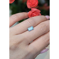 1.31 Ct. Aquamarine from Mozambique Life Style