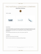 1.45 Ct. Blue Aquamarine from Mozambique Appraisal