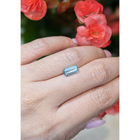 1.37 Ct. Aquamarine from Mozambique Life Style