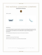 1.48 Ct. Aquamarine from Mozambique Appraisal