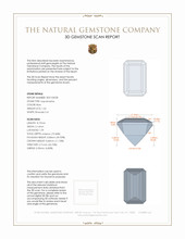 1.26 Ct. Aquamarine from Mozambique 3 D Scan Report