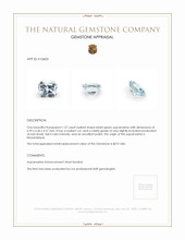 1.27 Ct. Aquamarine from Mozambique Appraisal