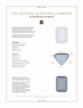 1.13 Ct. Aquamarine from Mozambique 3 D Scan Report